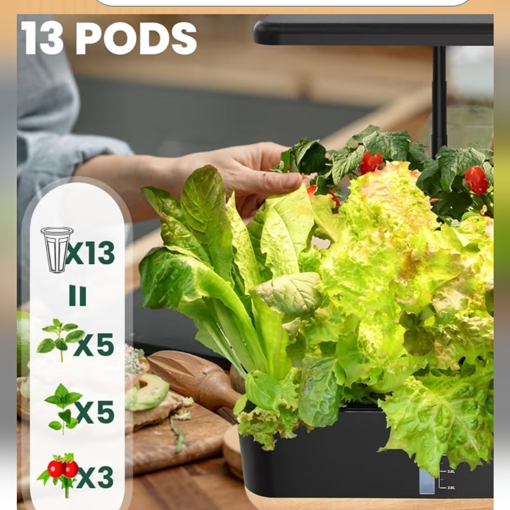 Rainpoint Hydroponic Indoor Vegetable And Herb Garden Planter - Picture 10 of 11